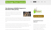 Inside page of Heritage Pest Control