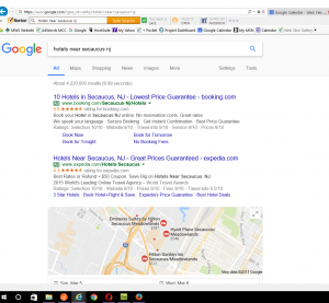 You've got to work hard now to find organic results on the Google results page.