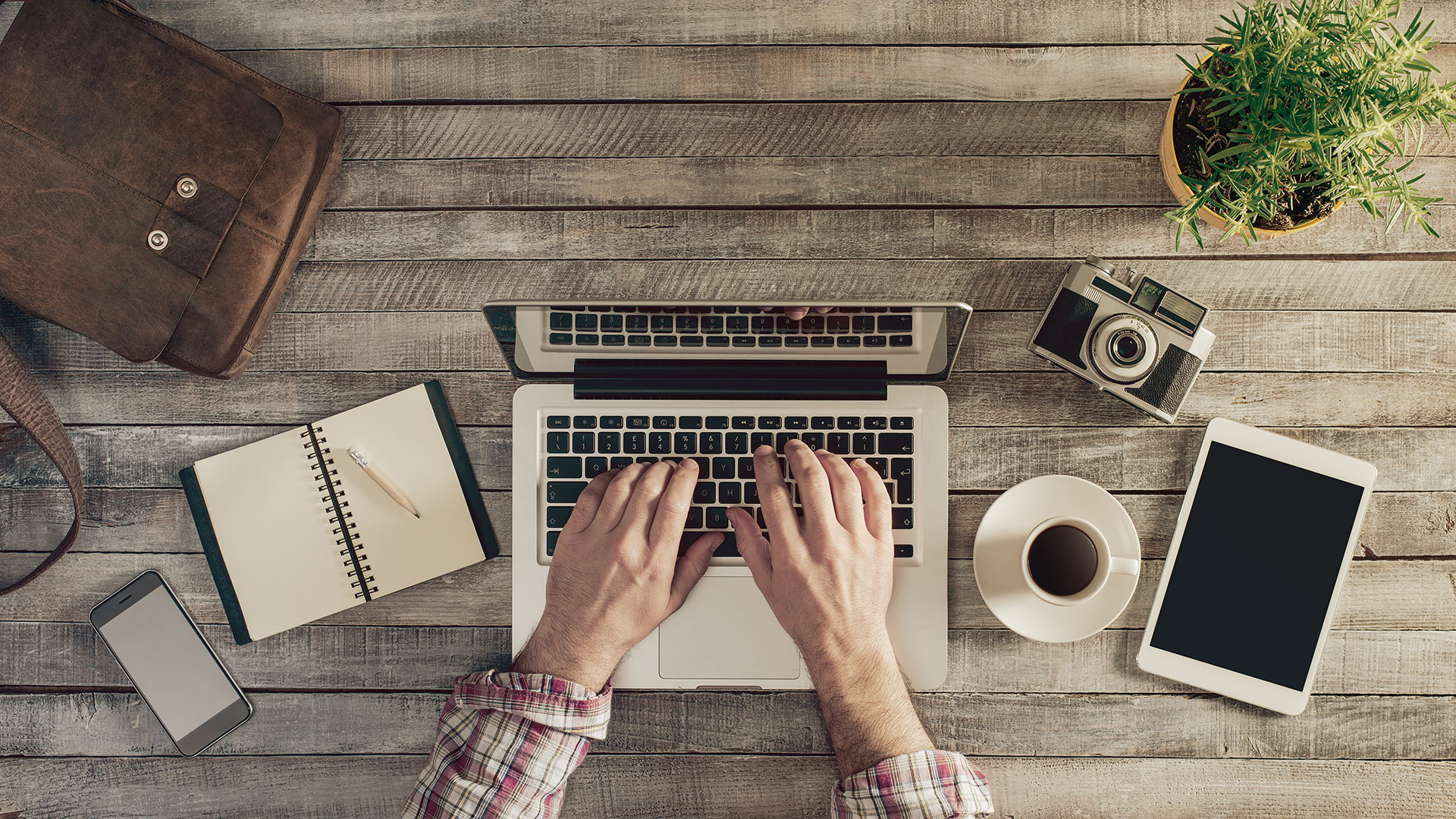 Person Surfing the Web on Desktop